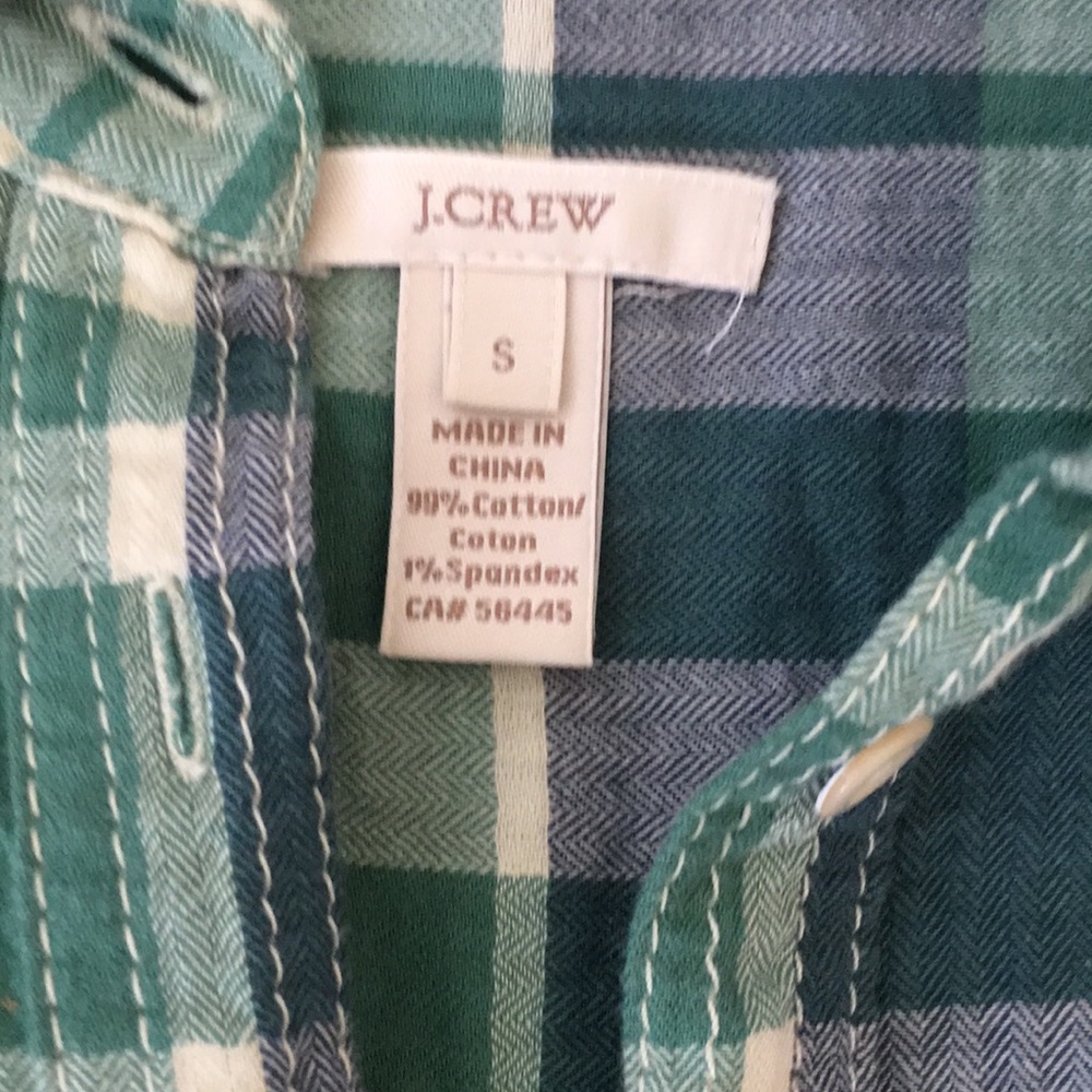 J Crew Plaid Popover Tunic Shirt - Picture 5 of 6